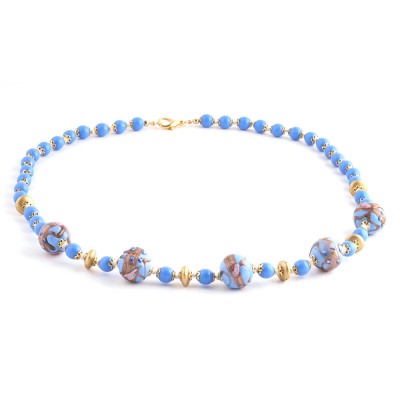 Colier FLOREALE bleu lavanda
