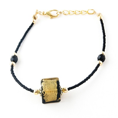 Bratara CUBICO 1 negru cu auriu